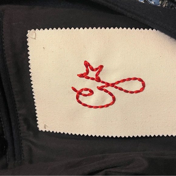 Golden Goose Bomber jacket in dark blue wool & leather sleeves - Picture 10 of 15